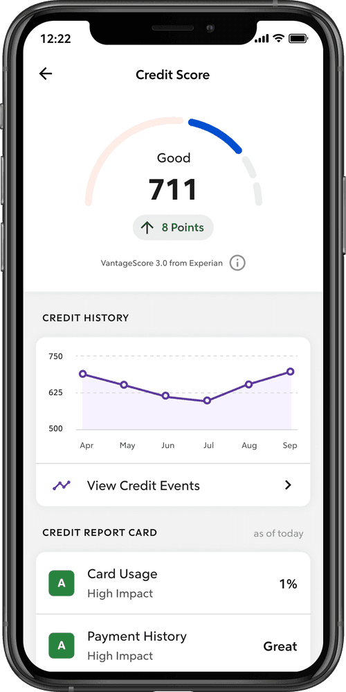 Phone of Credit Scores in Rocket Money